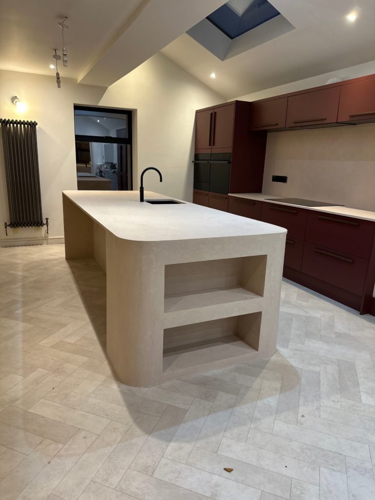 Kitchen installation with island in Norwich home
